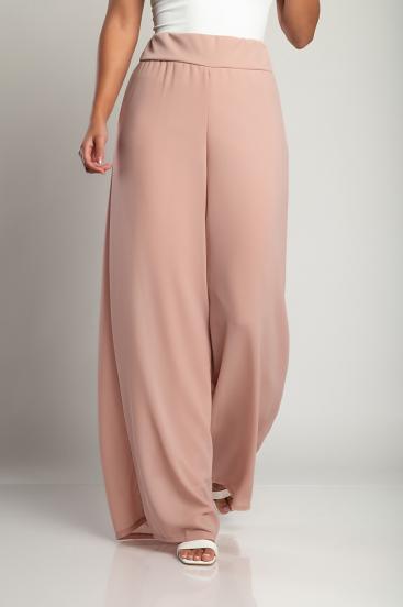 Eleganckie długie spodnie Veronna, różowe