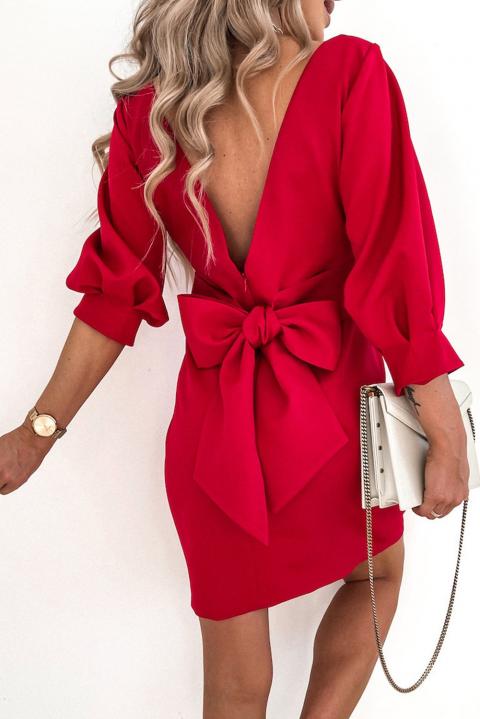 Elegancka mini sukienka Varsavia, czerwona