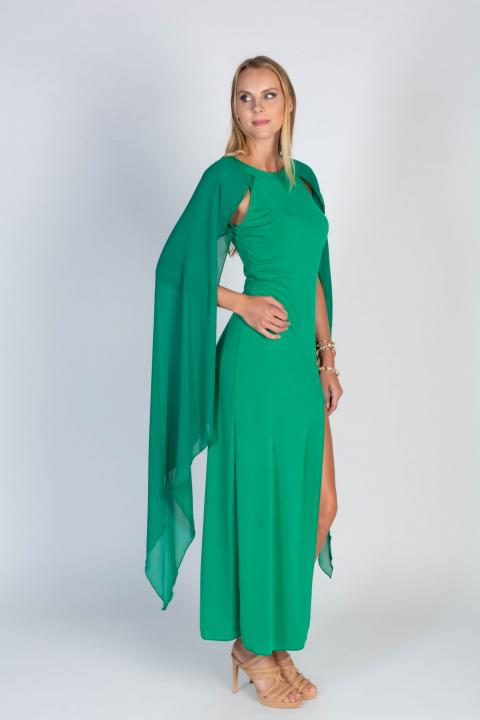Długa sukienka Ileana, zielona