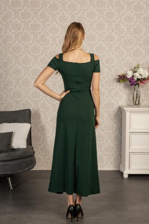 Elegancka sukienka Nessa, zielona
