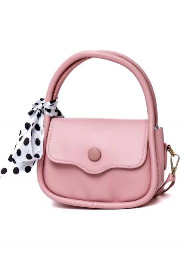 Mała torebka z kokardą, ART2261, różowa