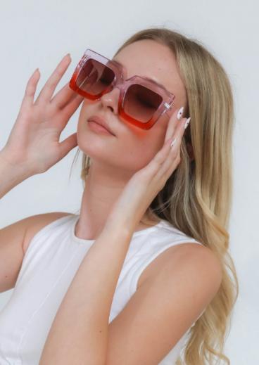 Modne okulary przeciwsłoneczne, ART2171, pomarańczowe