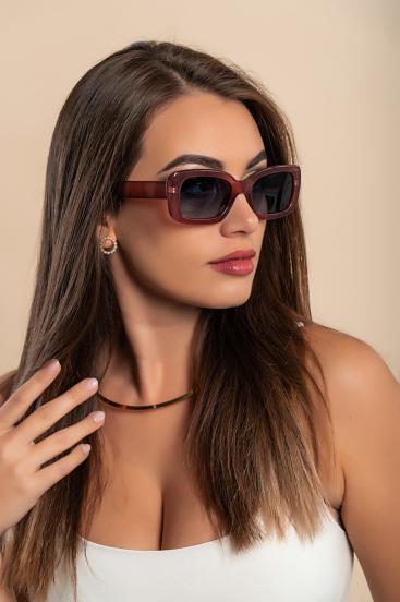 Modne okulary przeciwsłoneczne ART9 w kolorze bordowym