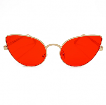 Okulary przeciwsłoneczne kocie oczy, ART2034, czerwone
