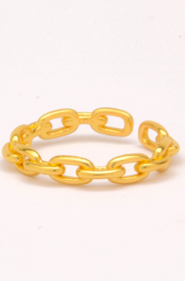 Elegancki pierścionek ART445, kolor złoty.