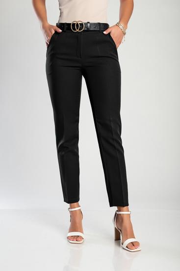 Eleganckie długie spodnie w kolorze czarnym
