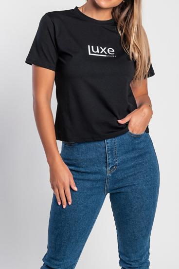 "Luxe-jeans" 40K Koszulka bawełniana z logo