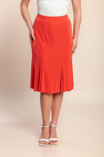 Spódnica plus size, koralowa