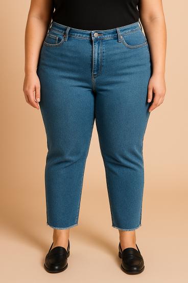 Jeansy plus size, jasnoniebieskie