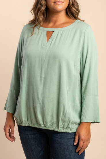 Bluzka plus size, miętowa
