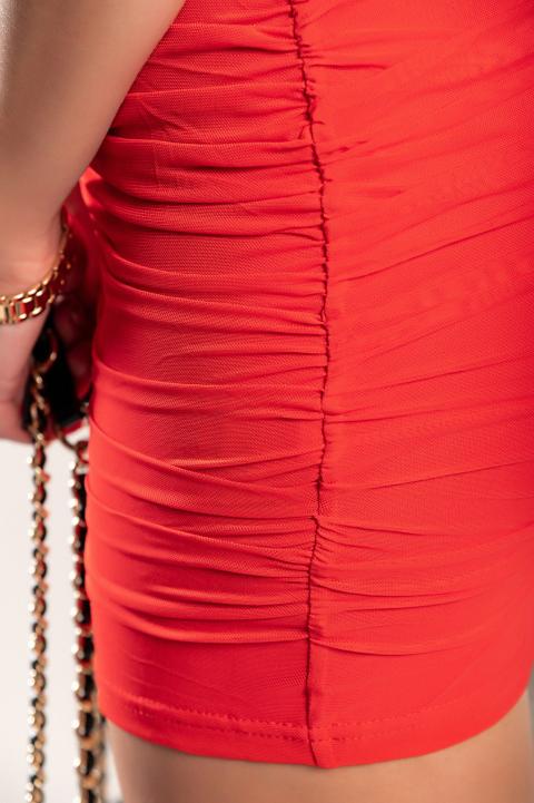 Elegancka mini sukienka Atessa, czerwona