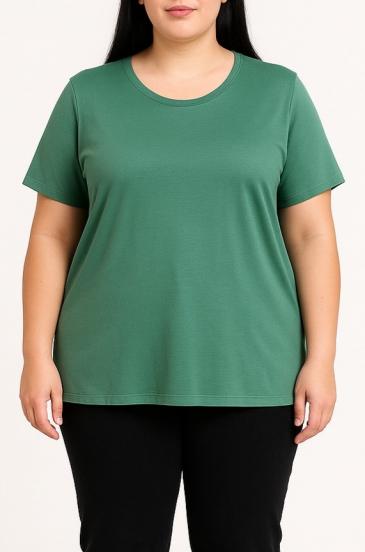 T-shirt z wiskozy, zielony