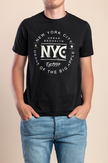 Męski T-shirt, czarny