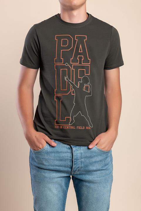 Męski bawełniany t-shirt, oliwkowy