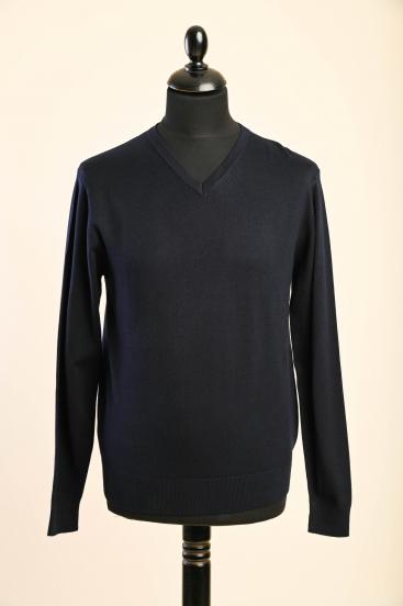 Sweter męski, ciemny niebieski