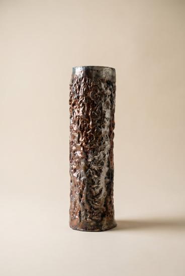 Ręcznie wykonany ceramiczny wazon z glazurą