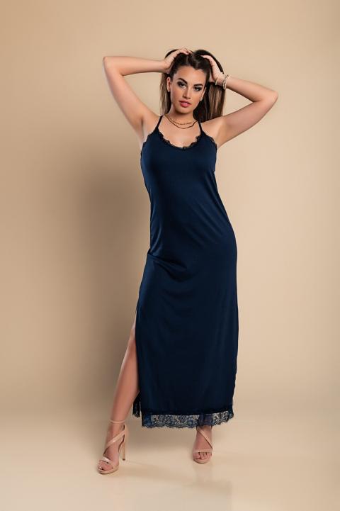 Koronkowa sukienka Primarosa, ciemnonebieska