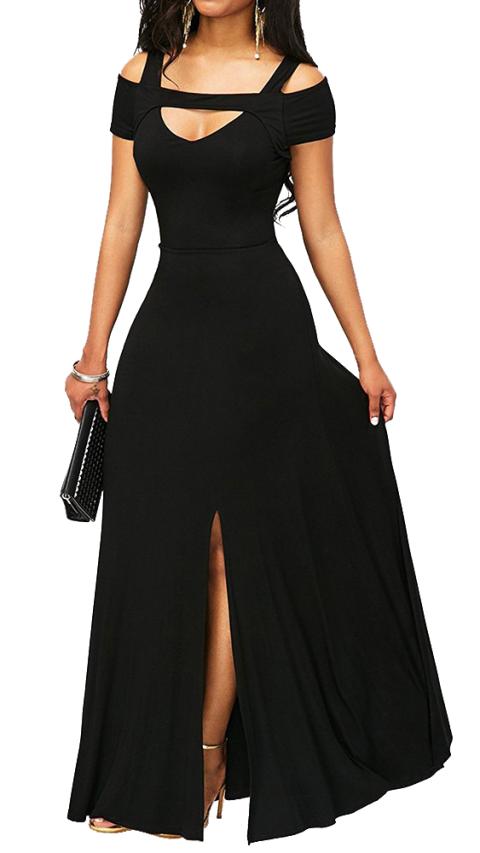 Elegancka sukienka Nessa, czarna