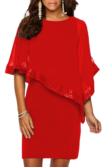 Elegancka sukienka Arlet, czerwona 