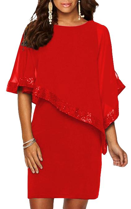 Elegancka sukienka Arlet, czerwona 