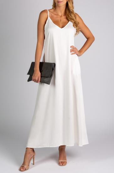 Sukienka letnia maxi Yasmine, biała